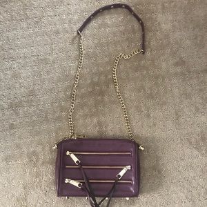 Rebecca Minkoff 5 zip leather crossbody— LIKE NEW